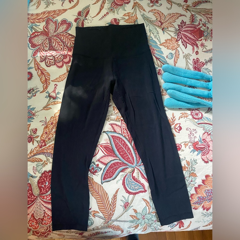 Lululemon align 25” black leggings, size 4, black